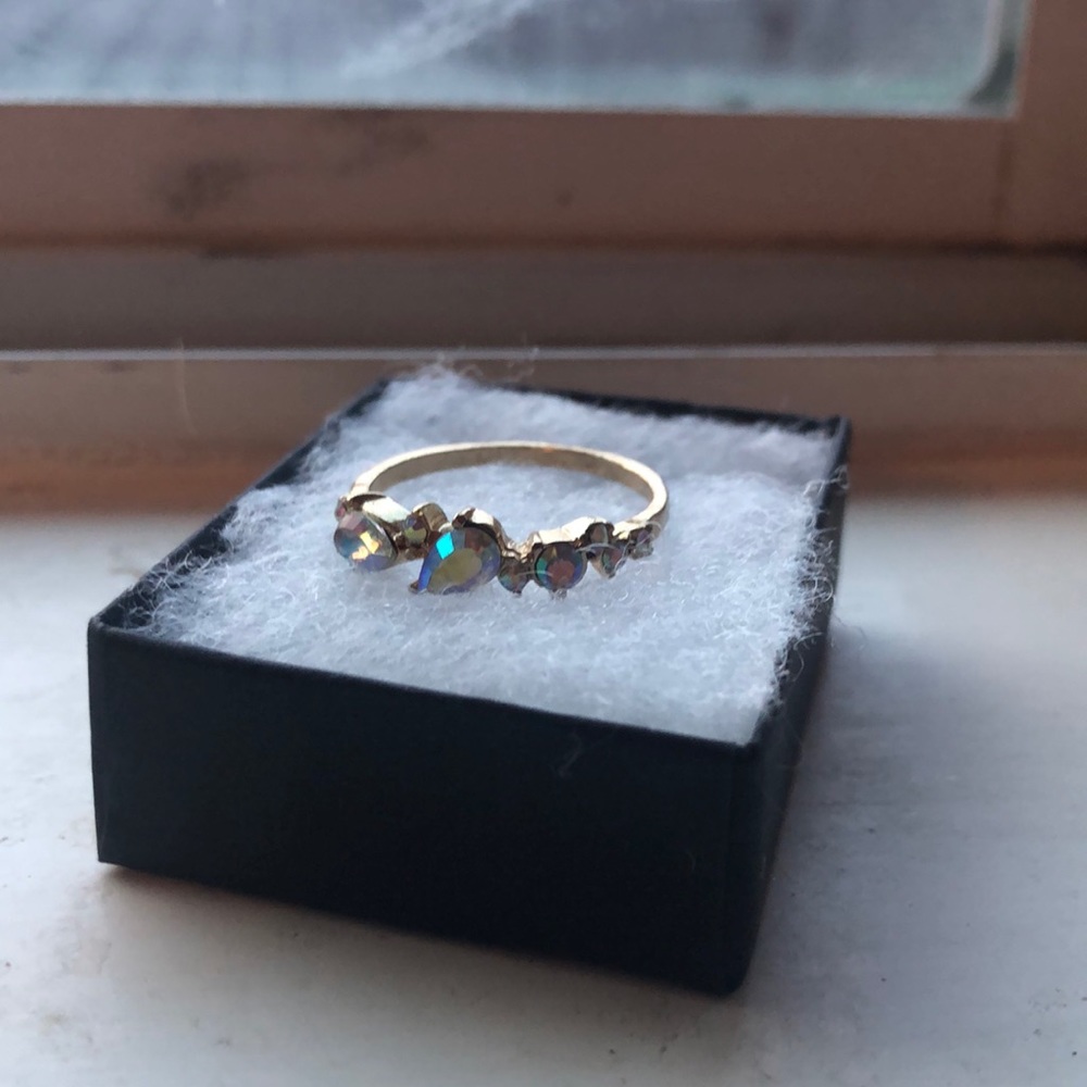 Gold jewel Charming Charlie ring